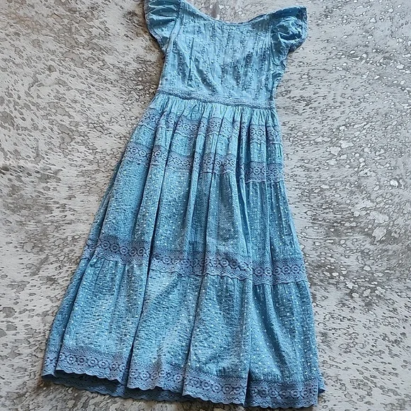 Loveshackfancy Abena Crochet Lace Embroidered Polka Dots Midi Dress Sz8 -  conticontadores.com.br
